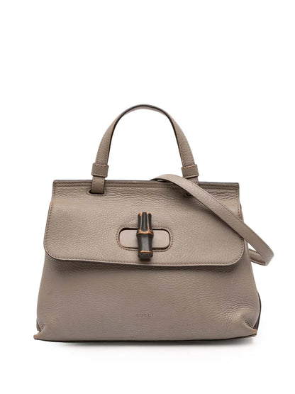 Pre-OwnedGucci Pre-Owned2016-2025 Small Leather Bamboo Daily satchel