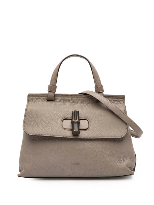 Pre-OwnedGucci Pre-Owned2016-2025 Small Leather Bamboo Daily satchel