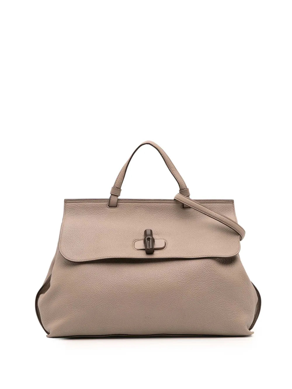 Pre-OwnedGucci Pre-Owned2016-2025 Large Leather Bamboo Daily satchel