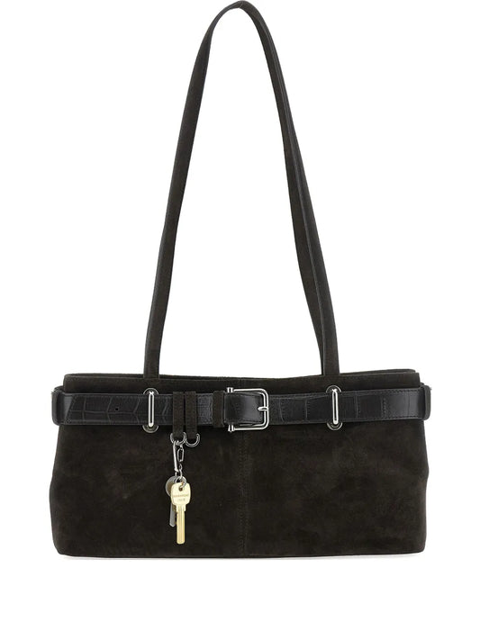 Osoismall Brocle suede belt shoulder bag
