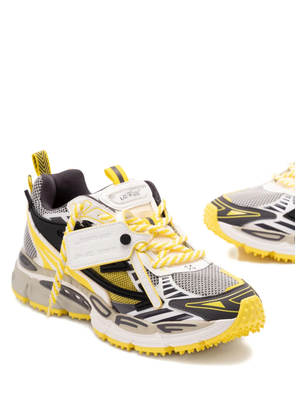 Off-White Textured-Sole Lace-Up Sneakers floriamart.shop