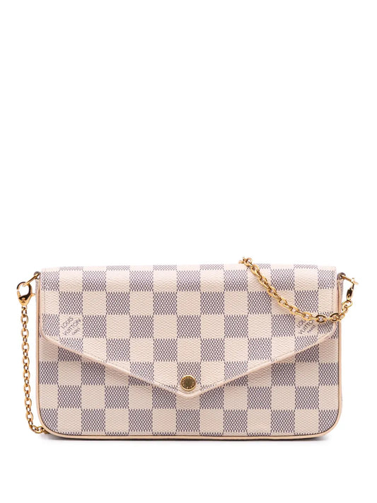Pre-OwnedLouis Vuitton Pre-Owned2018 Damier Azur Pochette Felicie crossbody bag