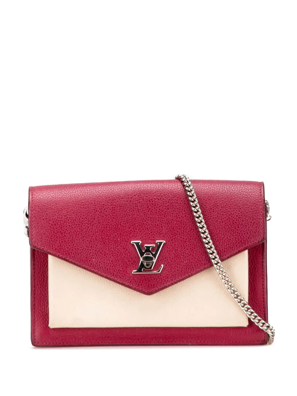 Pre-OwnedLouis Vuitton Pre-Owned2018 Bicolor Leather MyLockMe Chain Pochette crossbody bag