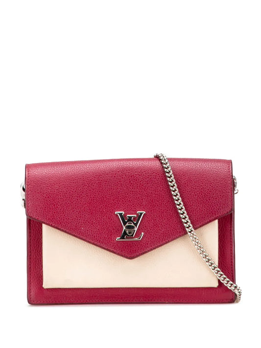 Pre-OwnedLouis Vuitton Pre-Owned2018 Bicolor Leather MyLockMe Chain Pochette crossbody bag