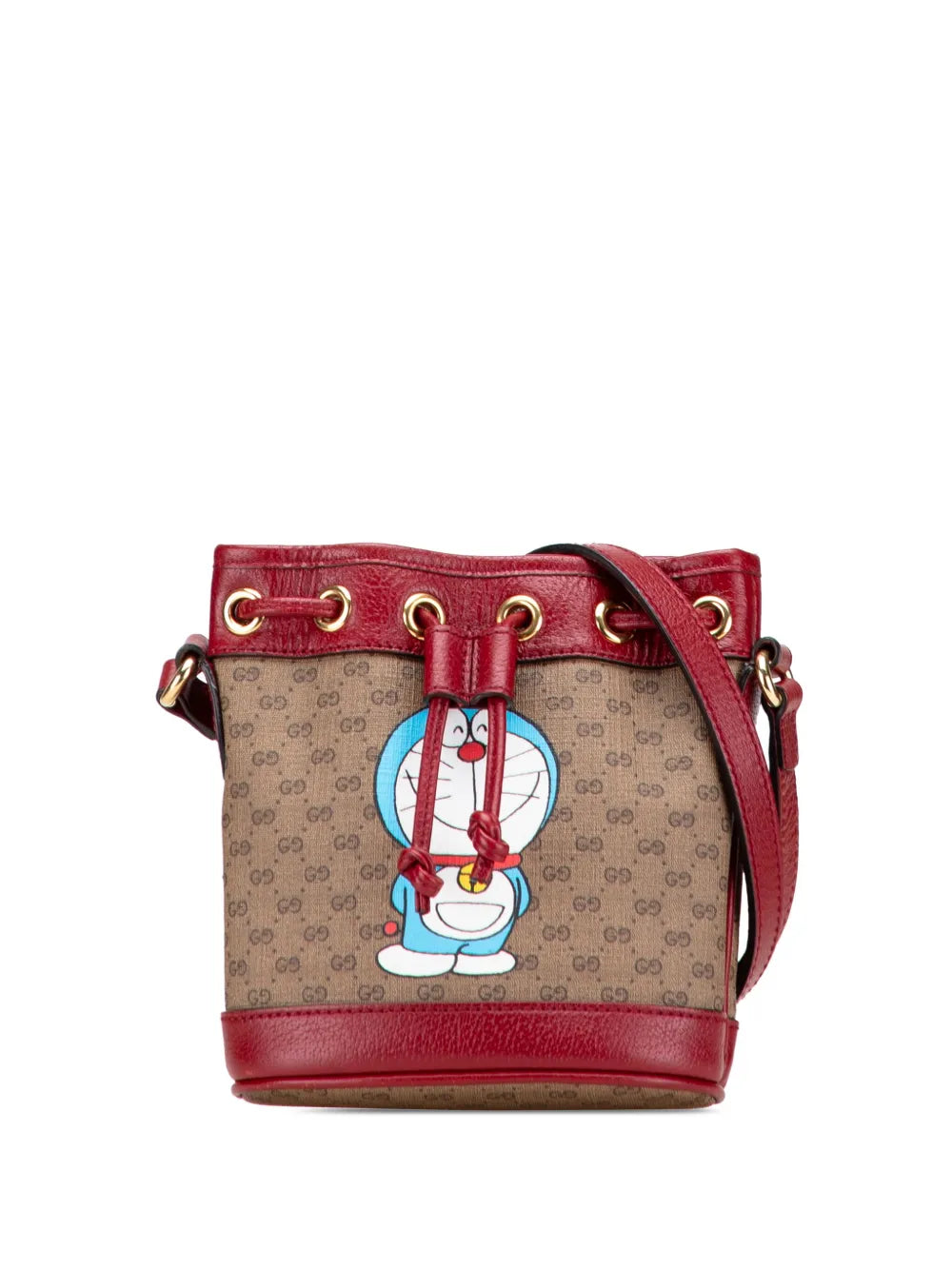 Pre-OwnedGucci Pre-Owned2016-2025 Micro GG Supreme Doraemon bucket bag