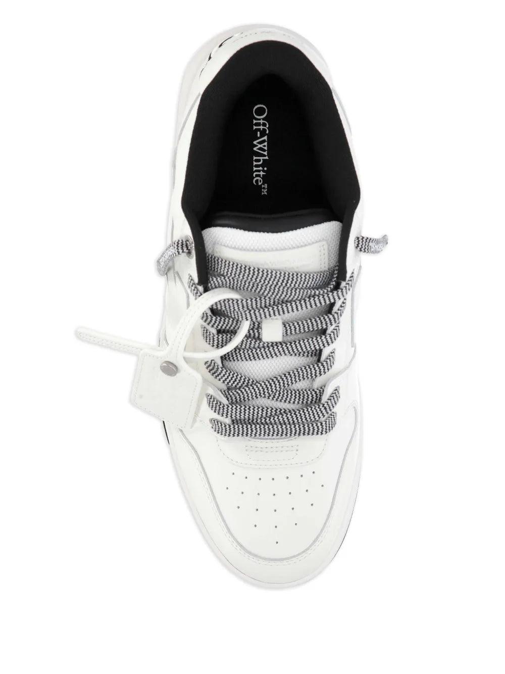 Off-White Logo-Detail Leather Sneakers floriamart.shop