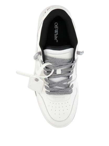 Off-White Logo-Detail Leather Sneakers floriamart.shop