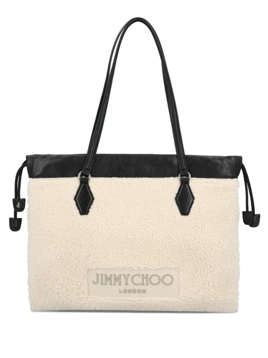 Jimmy Choodrawstring-fastening shearling tote bag