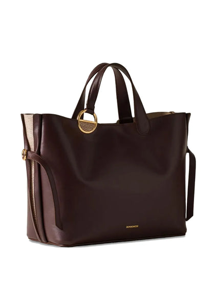 Borbonesemedium Bridle ring-detail leather tote bag