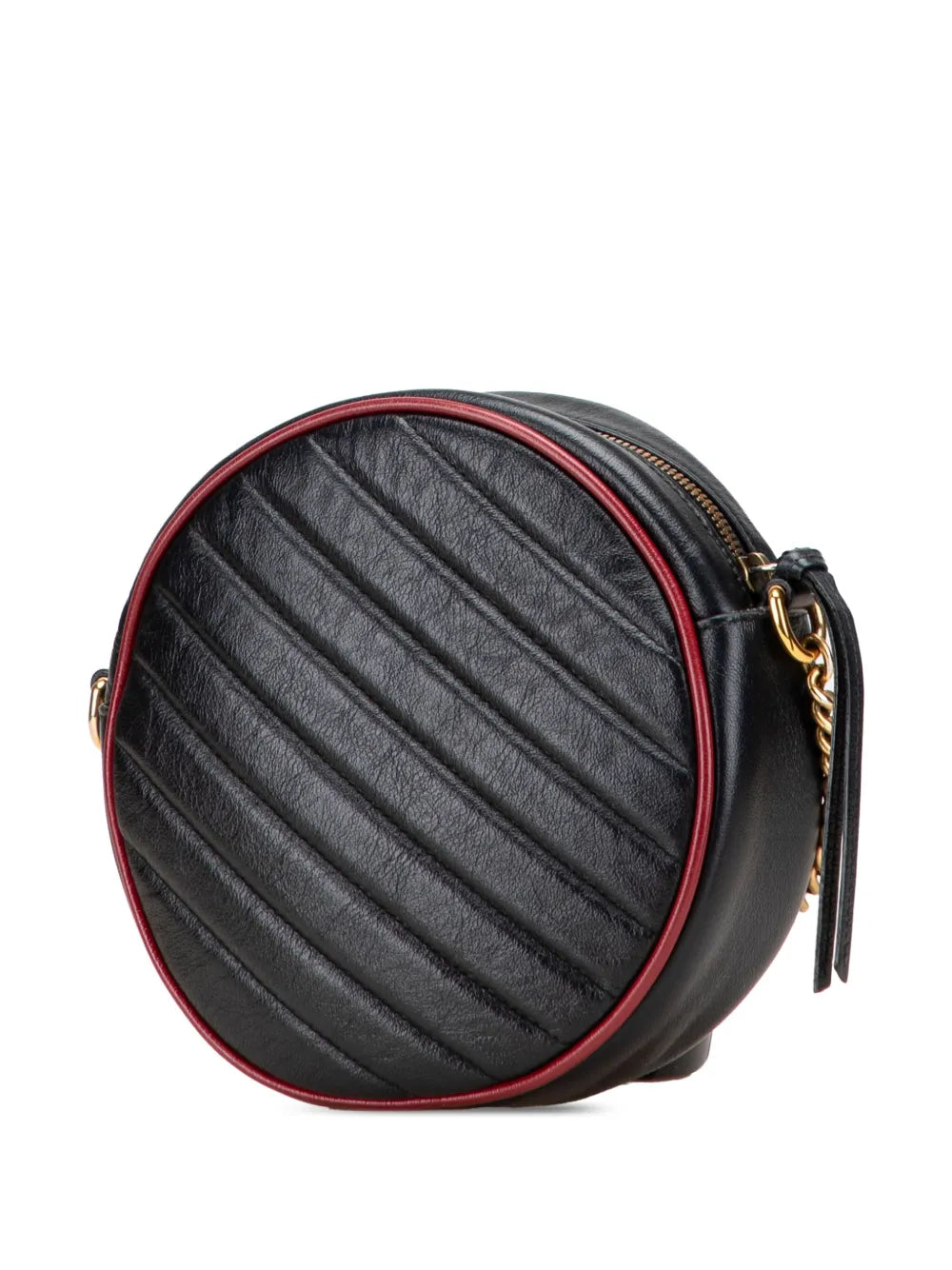Pre-OwnedGucci Pre-Owned2016-2025 Mini GG Marmont Matelasse Leather Torchon Round crossbody bag