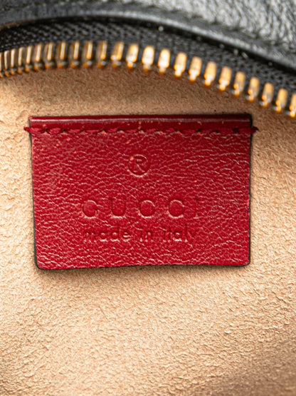 Pre-OwnedGucci Pre-Owned2016-2025 Mini GG Marmont Matelasse Leather Torchon Round crossbody bag