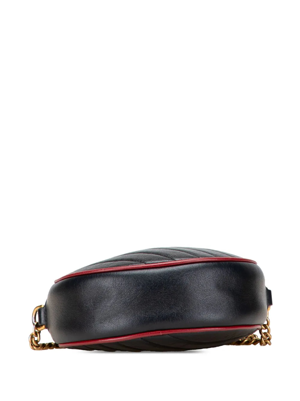 Pre-OwnedGucci Pre-Owned2016-2025 Mini GG Marmont Matelasse Leather Torchon Round crossbody bag