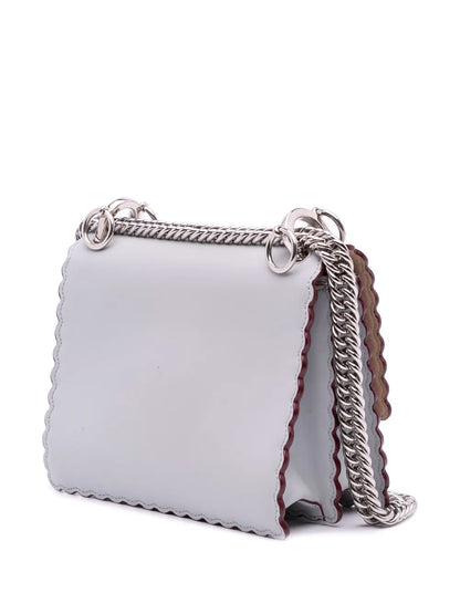 Pre-OwnedFendi Pre-Owned2000-2010 Small Leather Studded Scalloped Kan I crossbody bag