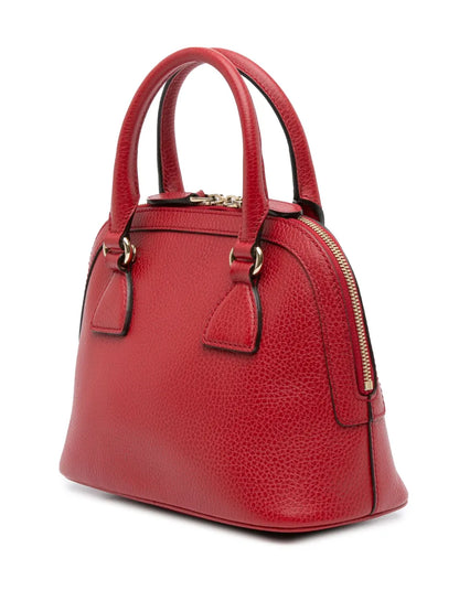 Pre-OwnedGucci Pre-Owned2000-2015 Mini Leather GG Charm Dome satchel