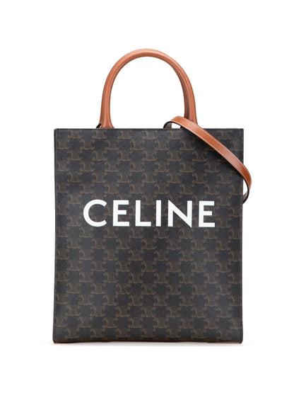 Pre-OwnedCeline Pre-Owned2022 Small Triomphe Coated Canvas Vertical Cabas Tote satchel
