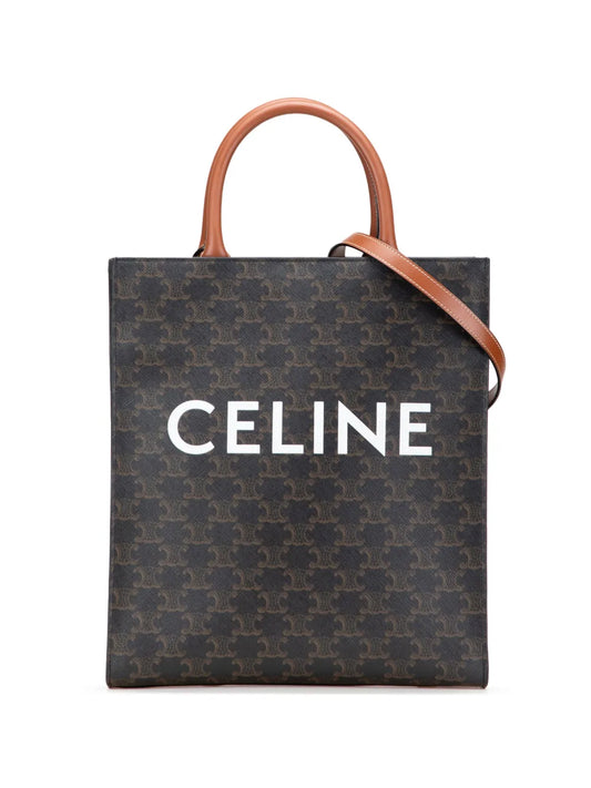 Pre-OwnedCeline Pre-Owned2022 Small Triomphe Coated Canvas Vertical Cabas Tote satchel