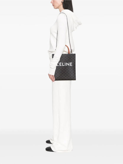 Pre-OwnedCeline Pre-Owned2022 Small Triomphe Coated Canvas Vertical Cabas Tote satchel