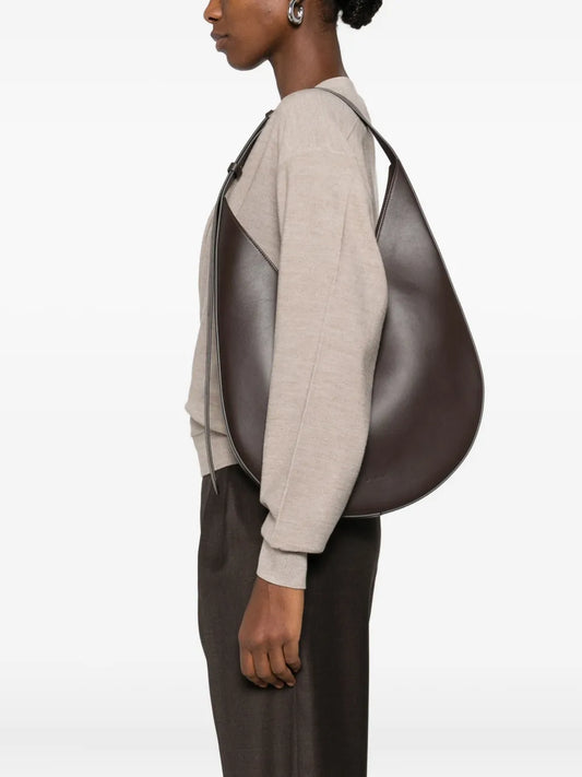 Aesther Ekmecrescent suede tote bag