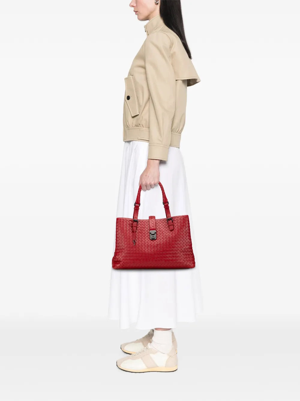 Pre-OwnedBottega Veneta Pre-Owned2012-2025 Medium Nappa Intrecciato Roma tote bag