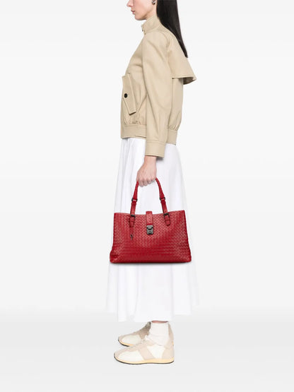 Pre-OwnedBottega Veneta Pre-Owned2012-2025 Medium Nappa Intrecciato Roma tote bag