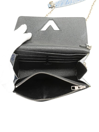 Pre-OwnedLouis Vuitton Pre-Owned2015 Epi Denim Twist Azteque Wallet on Chain crossbody bag