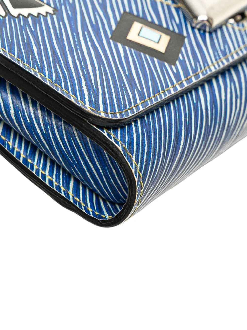 Pre-OwnedLouis Vuitton Pre-Owned2015 Epi Denim Twist Azteque Wallet on Chain crossbody bag
