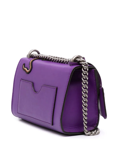 Pre-OwnedGucci Pre-Owned2016-2025 Small Embroidered Calfskin Tiger Strawberry Padlock crossbody bag