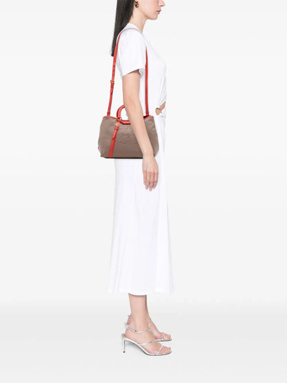 Pre-OwnedPrada Pre-Owned2013-2025 Canvas Canapa Logo Bow satchel floriamart.shop