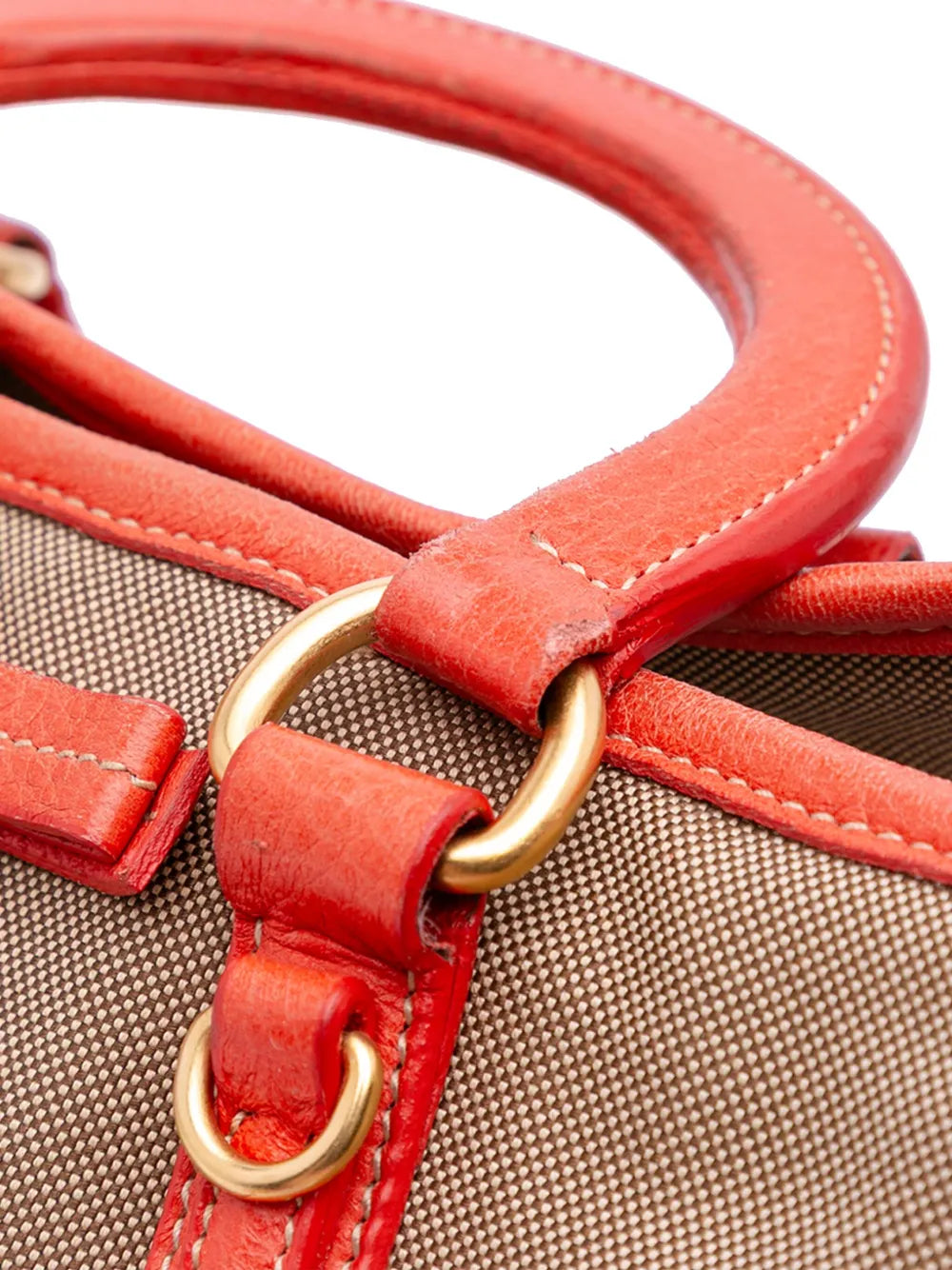 Pre-OwnedPrada Pre-Owned2013-2025 Canvas Canapa Logo Bow satchel floriamart.shop