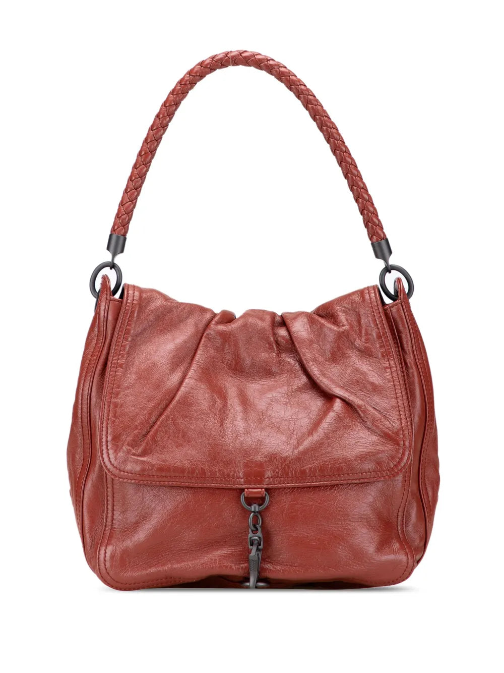 Pre-OwnedBottega Veneta Pre-Owned2012-2025 Intrecciato Trimmed Nappa Top Handle Bag handbag