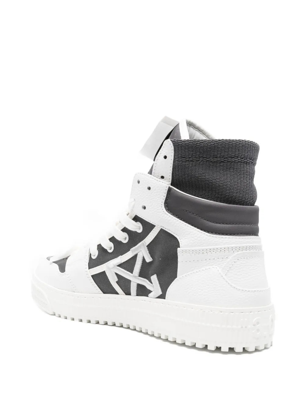 Off-White High-Top Leather Sneakers floriamart.shop