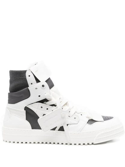 Off-White High-Top Leather Sneakers floriamart.shop