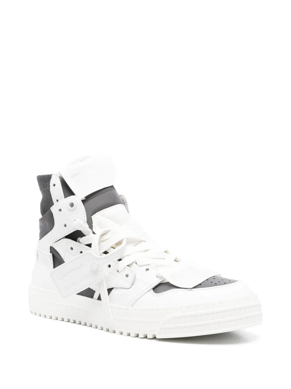 Off-White High-Top Leather Sneakers floriamart.shop