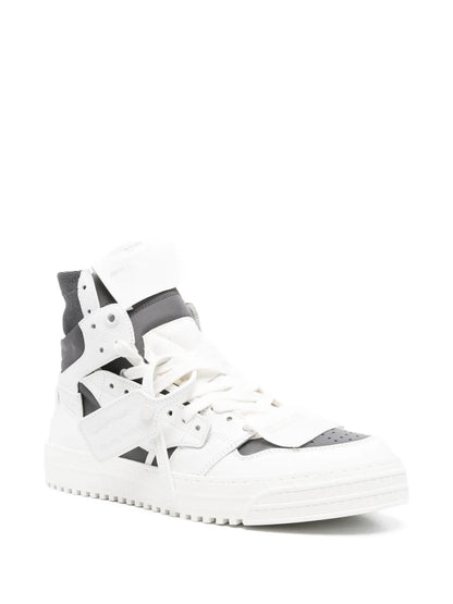 Off-White High-Top Leather Sneakers floriamart.shop