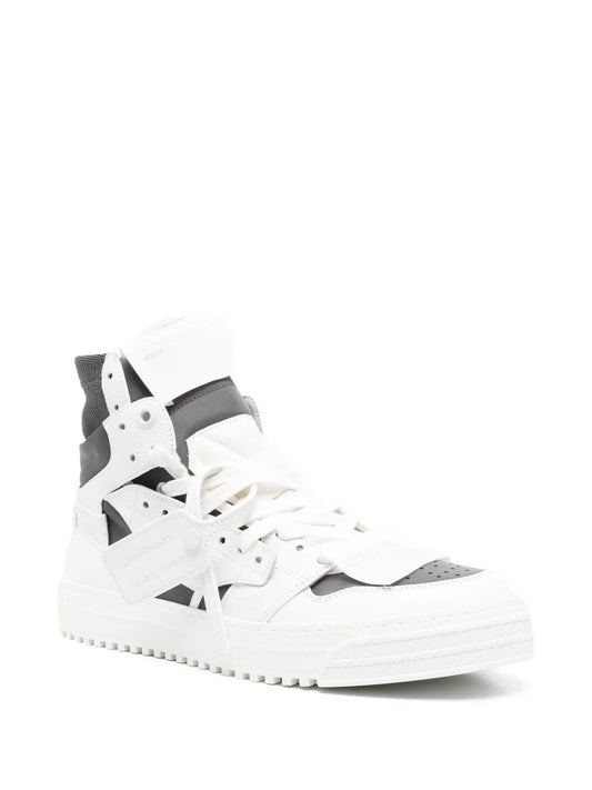 Off-White High-Top Leather Sneakers floriamart.shop