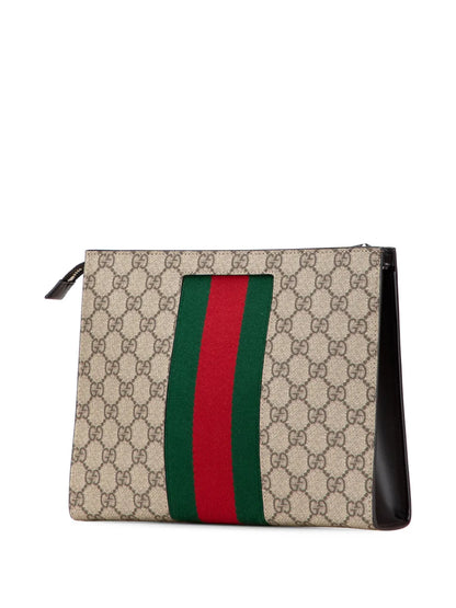 Pre-OwnedGucci Pre-Owned2000-2015 GG Supreme Web clutch bag