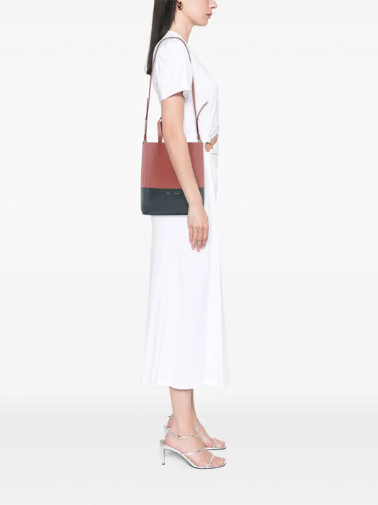 Pre-OwnedCeline Pre-Owned2017 Small Bicolor Leather Vertical Cabas satchel