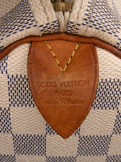 Pre-OwnedLouis Vuitton Pre-Owned2008 Damier Azur Speedy 35 boston bag