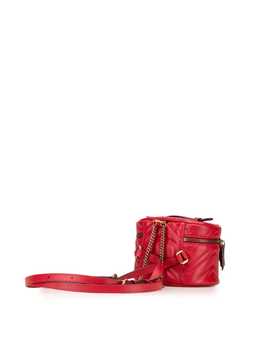 Pre-OwnedGucci Pre-Owned2016-2025 Mini GG Marmont Matelasse Leather Round backpack