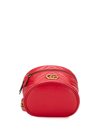 Pre-OwnedGucci Pre-Owned2016-2025 Mini GG Marmont Matelasse Leather Round backpack