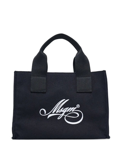 MSGMlogo-embroidered tote bag