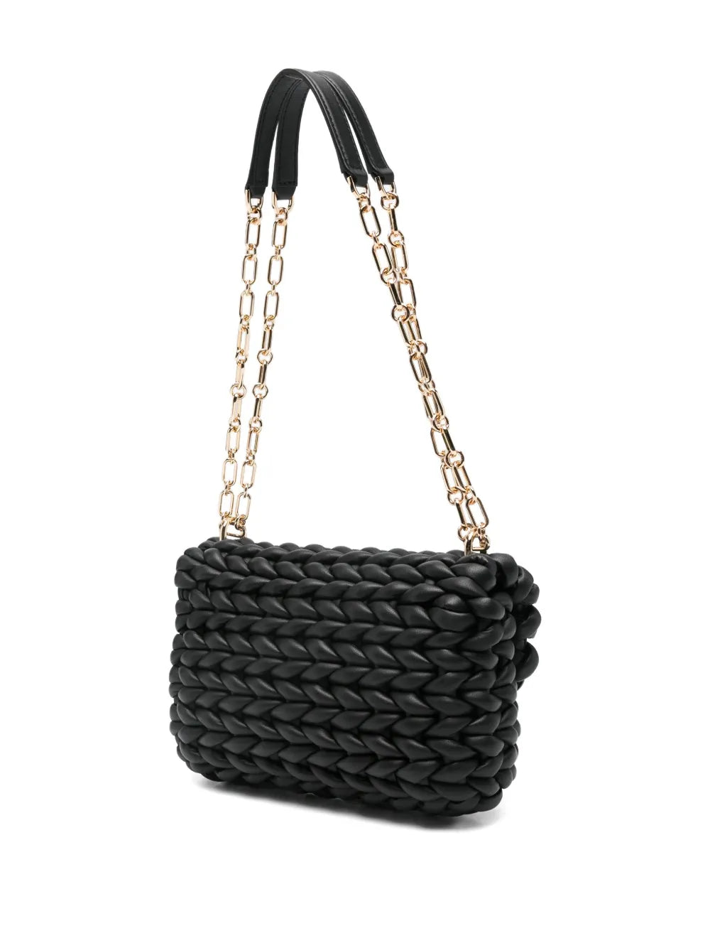 Michael Michael Korsbraided-leather chain-strap satchel bag