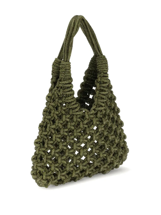 Hibouramacrystal-embellished shoulder bag