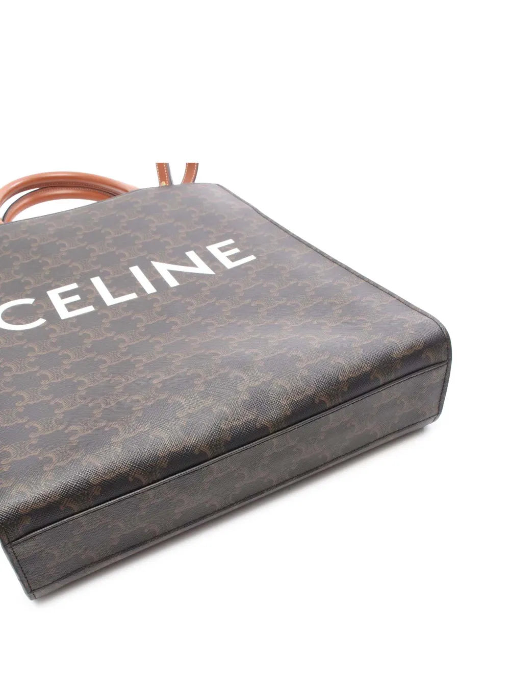 Pre-OwnedCeline Pre-Owned2021 Small Triomphe Coated Canvas Vertical Cabas Tote satchel