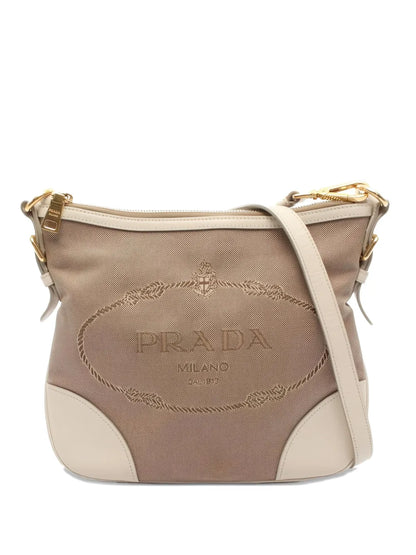 Pre-OwnedPrada Pre-Ownedjacquard shoulder bag