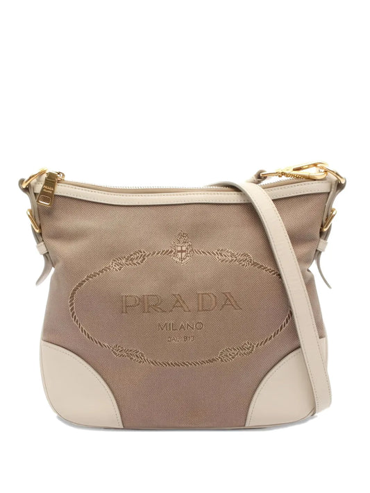 Pre-OwnedPrada Pre-Ownedjacquard shoulder bag