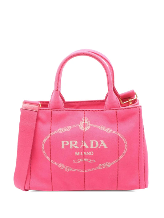 Pre-OwnedPrada Pre-Owned2010-2025 Small Canvas Canapa Logo satchel