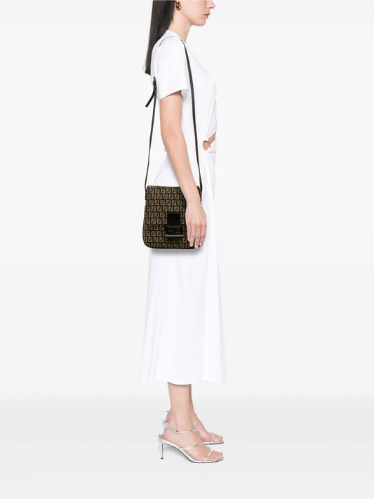Pre-OwnedFendi Pre-Owned2000-2010 Zucchino Canvas crossbody bag floriamart.shop