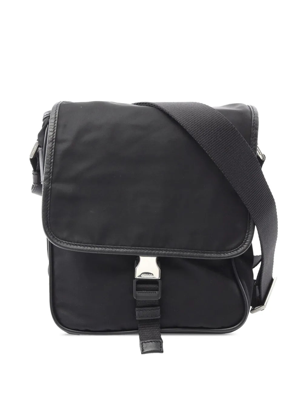 Pre-OwnedPrada Pre-Owned2010-2025 Saffiano Trimmed Tessuto Buckle Messenger Bag crossbody bag