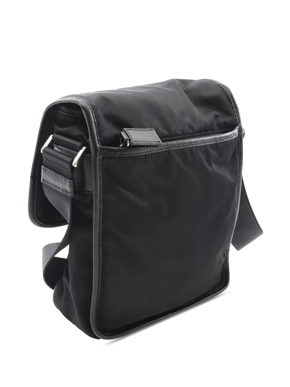 Pre-OwnedPrada Pre-Owned2010-2025 Saffiano Trimmed Tessuto Buckle Messenger Bag crossbody bag